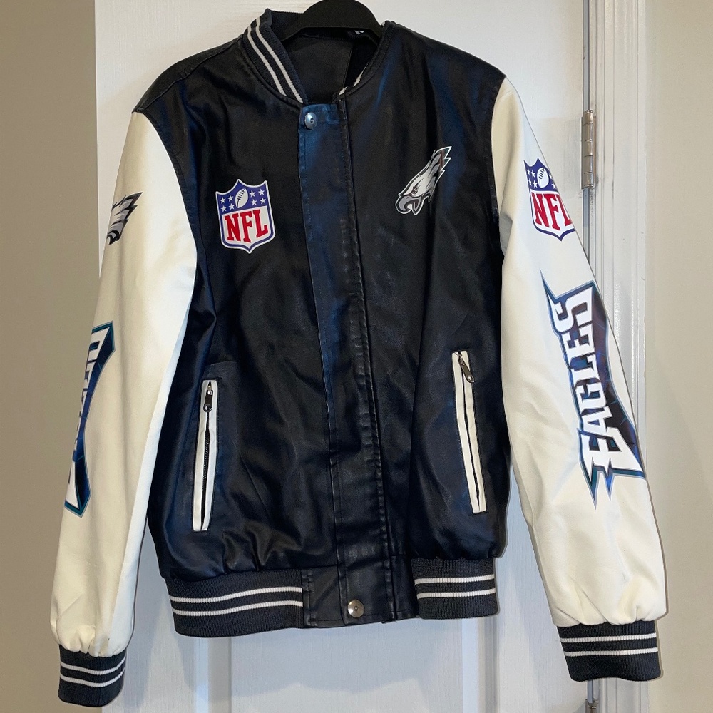 Philadelphia Eagles Leather Bomber Jacket
